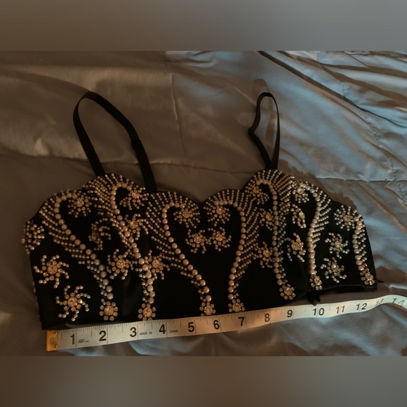 VINTAGE Express crop bustier size 1/2 - Picture 8 of 14